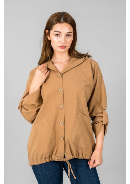 Müslin Kadın Kapüşonlu Ceket fırsatları