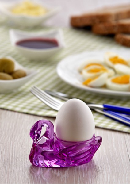 6'lı Kuğu Tasarımlı Renkli Yumurtalık Seti, Şık ve Zarif Sunumlar Için Idealdir