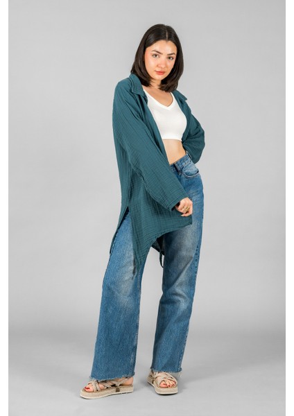 Müslin Kadın Yakalı Kimono indirimleri