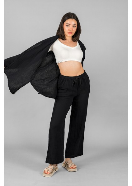 Müslin Kadın Yakalı Kimono