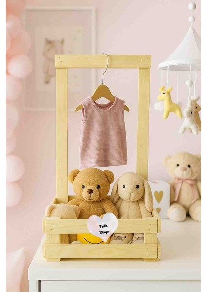 Ahşap Bebek Kırk Sepeti