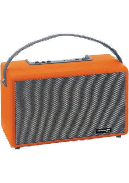 F32 2X50W Sürücülü 2 Adet Mikrofonlu Bt 5.2 Kablosuz Hoparlör - TURUNCU-(5796) - SBS1288-1555