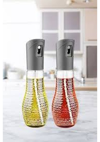 Kırmızı 2 Parça Cam Sprey Yağlık ve Sirkelik Seti ROYALEKS-EMN30662