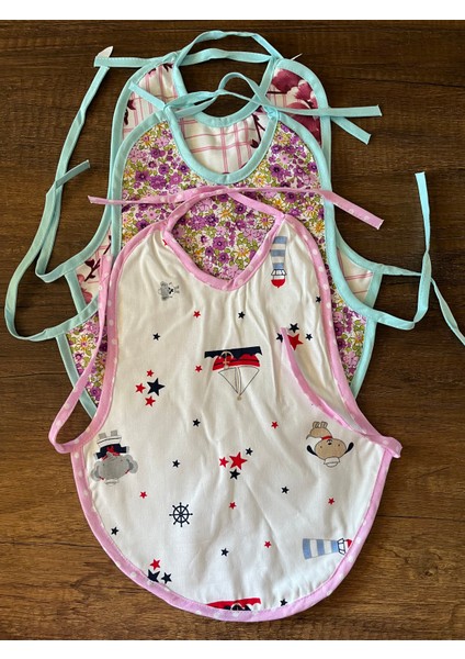 3 Adet Yenidoğan Kız Erkek Bebek Çocuk Önlük Mama Önlüğü fiyatları