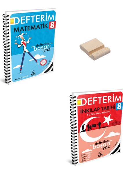 Lgs 8. Sınıf Defterim Matematik ve Inkılap Tarihi + Telefon Standı