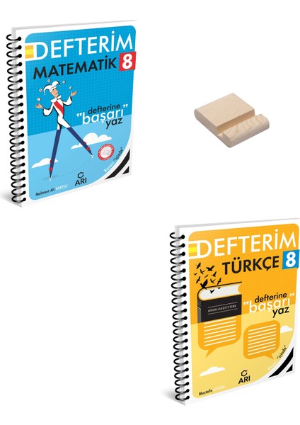 Lgs 8. Sınıf Defterim Matematik ve Türkçe + Telefon Standı