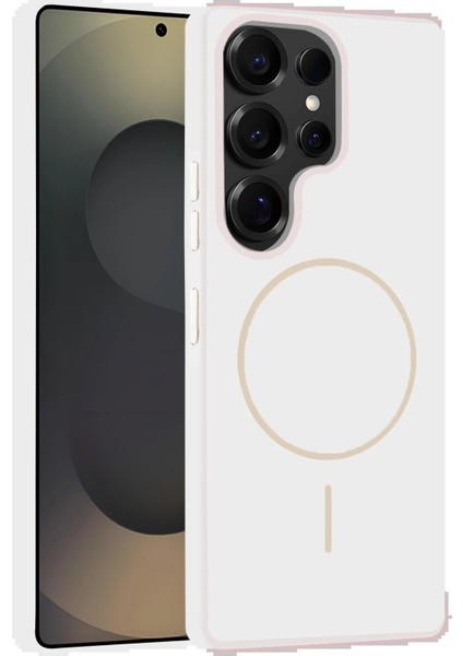 Samsung Galaxy S25 Ultra Kılıf Jully Magsafe Kapak - BEYAZ-(5796) - SBS3410-6888
