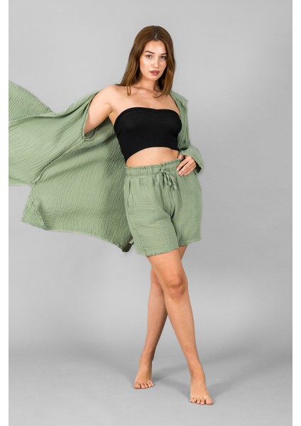 Müslin Kadın Yakalı Kimono modelleri