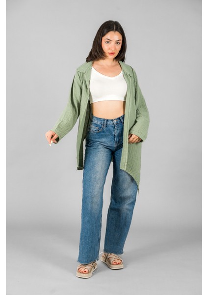 Müslin Kadın Yakalı Kimono indirimleri