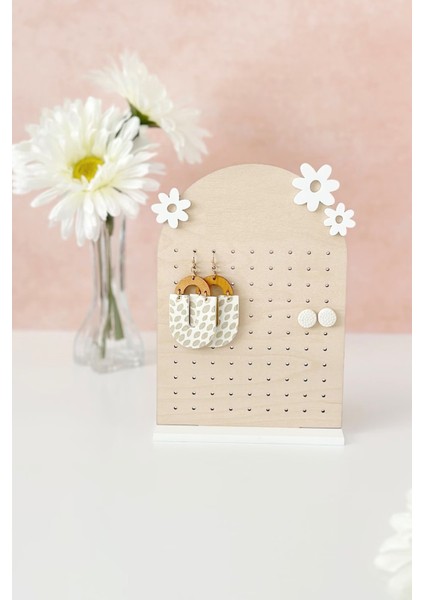 Kahverengi Ahşap Papatya Temalı Takı Düzenleyici, Şık ve Pratik Organizer fiyatları