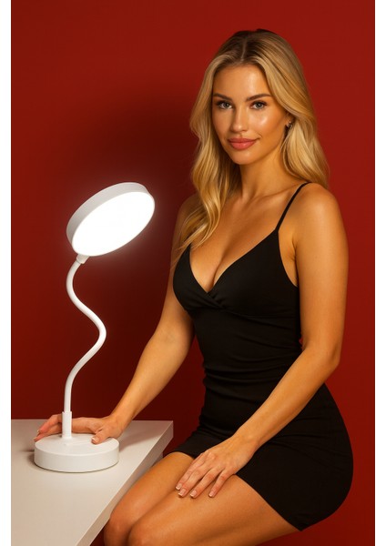 Telefon Yuvalı Bükülebilir LED Masa Lambası – Çalışma & Okuma Için