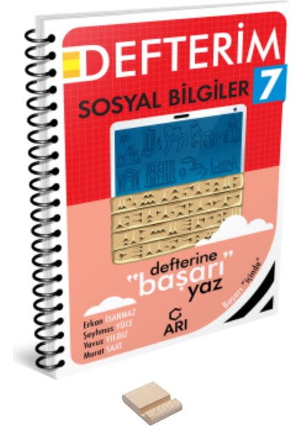 7. Sınıf Sosyal Bilgiler Defterim ve Telefon Standı