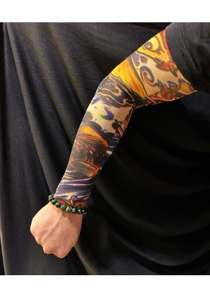 Nessiworld Çorap Dövme Giyilebilir Kol Bacak Dövmesi Likralı 2 Adet Model 27