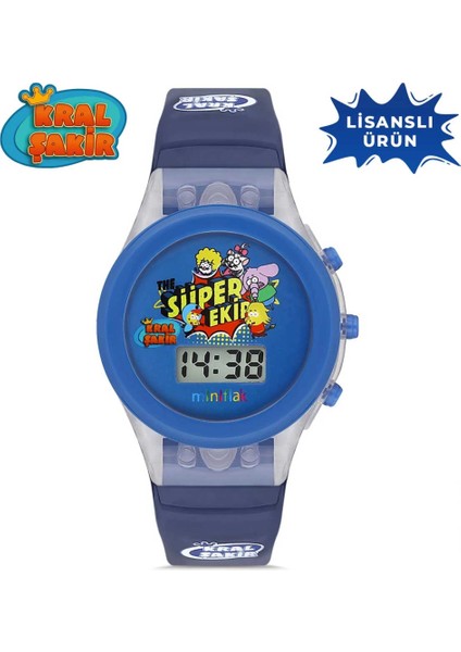 MiniFlak Lisanslı Kral Şakir KS7210 Mavi Işıklı Çocuk Kol Saati