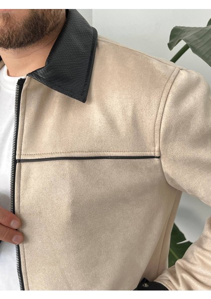 Erkek Krem Mevsimlik Süet Ceket fiyatları