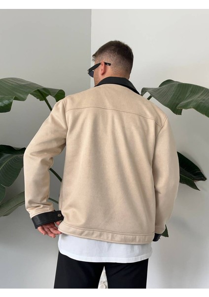 Erkek Krem Mevsimlik Süet Ceket fırsatları
