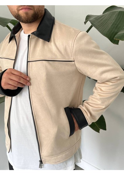 Erkek Krem Mevsimlik Süet Ceket indirimleri