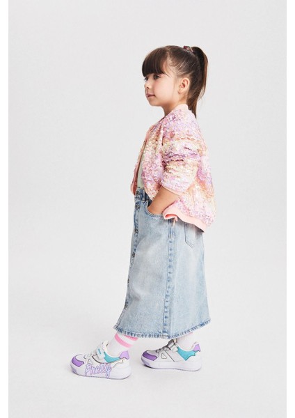 24-33 Numara Işıklı Ortopedik Kız Çocuk Spor Ayakkabı modelleri