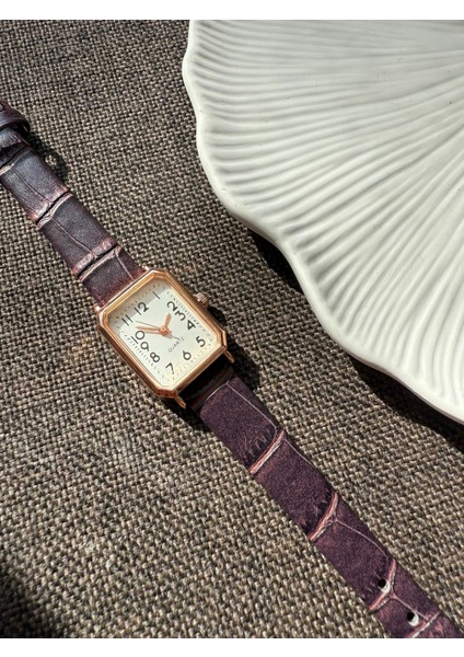 Retro Minimal Deri Kordon Vintage Kadın Kol Saati indirimleri