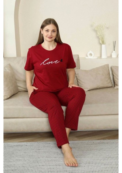 %100 Pamuk Büyük Beden Kısa Kol Kadın Pijama Takımı indirimleri