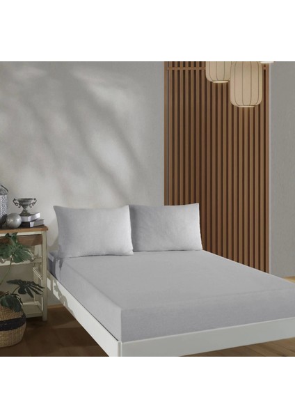 Ranforce Lastikli Çift Kişilik Çarşaf Takımı 160X200 2 Ad Yastık Kılıfı