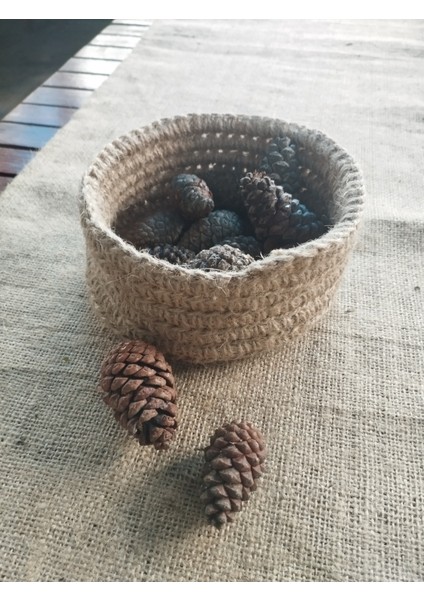 Bej Renk Yuvarlak El Örgüsü Düzenleyici, Şık ve Kullanışlı Ev ve Ofis Organizasyonu fiyatları