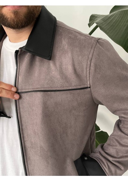 Erkek Gri Mevsimlik Süet Ceket fırsatları