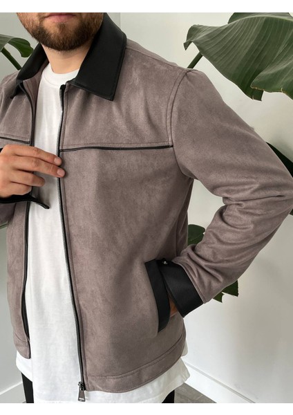 Erkek Gri Mevsimlik Süet Ceket indirimleri