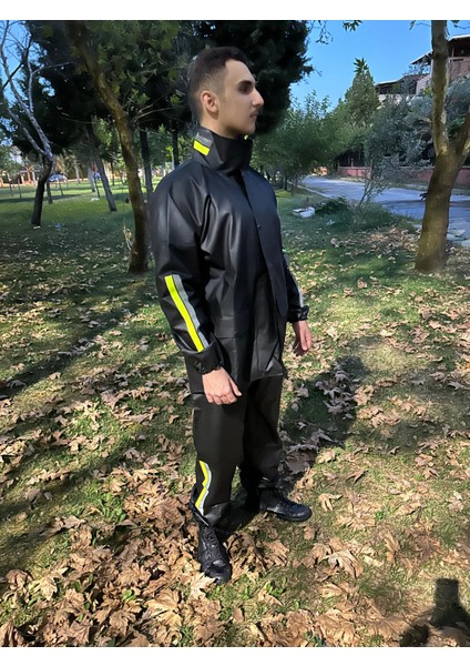 Reflektörlü Motorcu Yağmurluk Kalın Motosiklet Yağmurluk Motosiklet Aksesuarları Motor için Cepli fiyatları