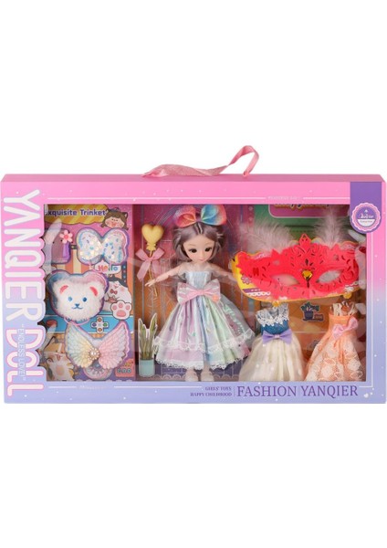 Nessiworld 3688-033A Fashion Aksesuarlı Eklemli Bebek -Karsan oyuncak