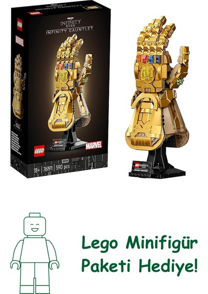 Marvel Sonsuzluk Eldiveni 76191 – Thanos’un Sağ El Eldiveni Modeliyle Yetişkin Marvel Hayranlarına Özel Koleksiyonluk Yapım Seti, Dekoratif Hediye Fikri (590 Parça)