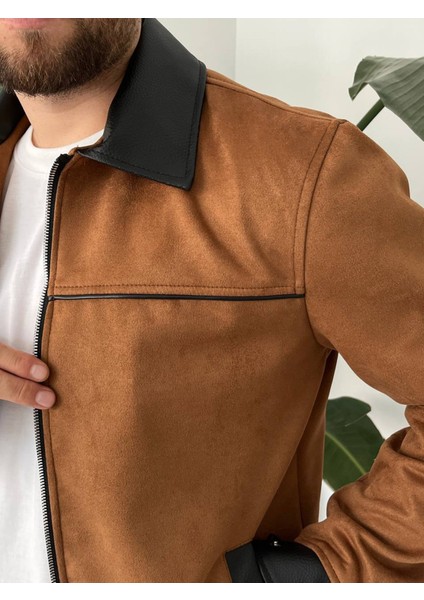 Erkek Taba Mevsimlik Süet Ceket indirimleri