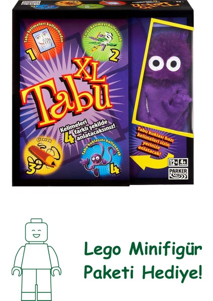 Hasbro Gaming Tabu Xl Kutu Oyunu, 4 Farklı Oyun Alternatifi, Klasik Oyunun Yanı Sıra Çizerek, Tabu Kuklasıyla Anlatarak ve En Fazla 15 Kelime Kullanarak Tabu Oynayın