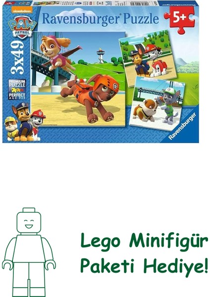 Ravensburger 3 x 49 Parça Yapboz P Parçatakım (92390)