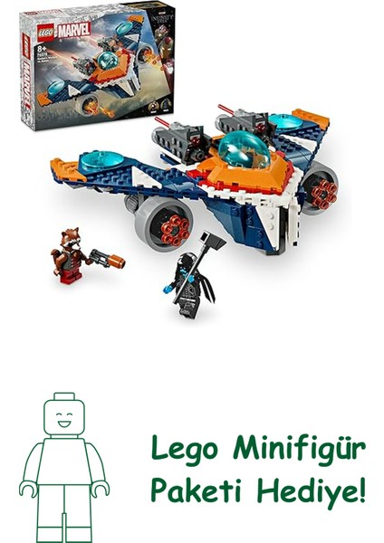 | Marvel Rocket’in Warbird Aracı Ronan’a Karşı 76278 – 8 Yaş ve Üzeri Süper Kahraman Seven Çocuklar Için Inşa Edilebilen Uzay Gemisi Içeren Yaratıcı Oyuncak Yapım Seti (290 Parça)