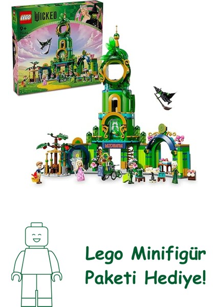 Wicked Emerald City’ye Hoş Geldiniz 75684-9 Yaş ve Üzeri Çocuklar Için Kule Modeli, Glinda ve Elphaba Mini Bebekleri Içeren Yaratıcı Oyuncak Yapım Seti (945 Parça)