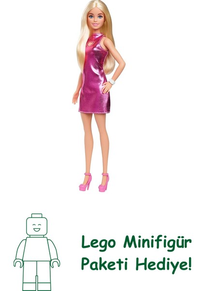 Barbie® Büyüleyici Parti Bebekleri - Pembe Metalik Elbiseli Sarışın, 3y+, HYT88