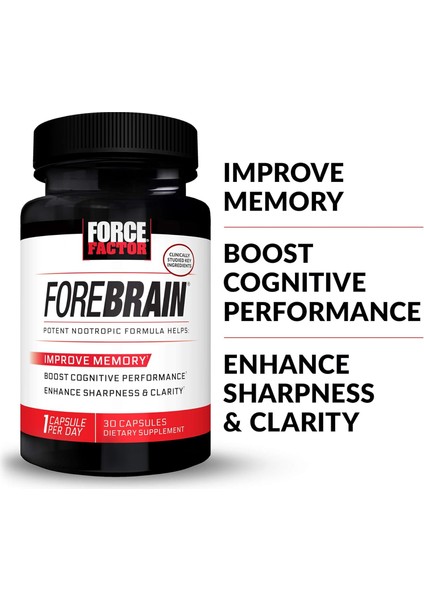 Forebrain Nootropic Brain Memory Cognitive Bacopa And Huperzine A 30 Caps fiyatları