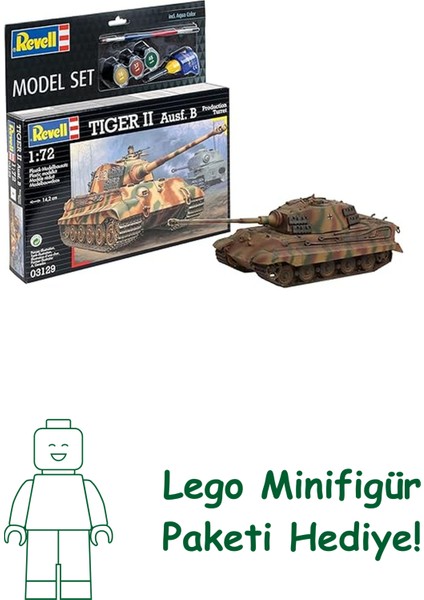Model Set Tiger Iı Ausf. B -Revell Model Kit With Basic Accessories