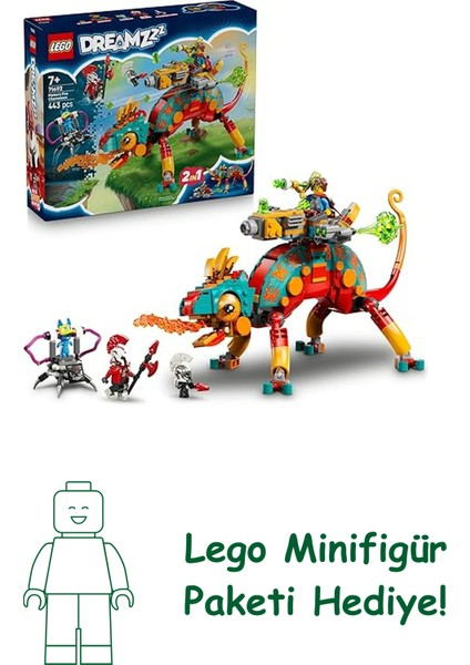 Dreamzzz Mateo’nun Ateş Bukalemunu 71492-7 Yaş Üzeri Kız ve Erkek Çocuklar Için Mateo ve Zero Minifigürleri ve Logan, Z-Blob ve Sibercik Figürleri Içeren Yaratıcı Oyuncak Yapım Seti (443 Parça)