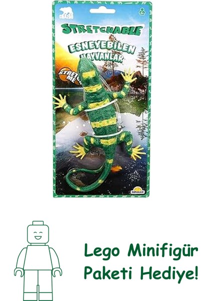 Sunman Sun-Tmj-Crz-Figür Streç Kaplumbağa/kurbağa/timsah/bukalemun 4A.KRTL.