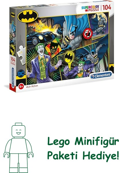 Clementoni - 104 Parça Puzzle - Batman