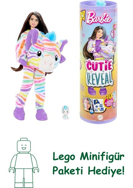 Barbie, HRK39, Cutie Reveal Barbie Color Dream Series - Zebra, Çok Renkli