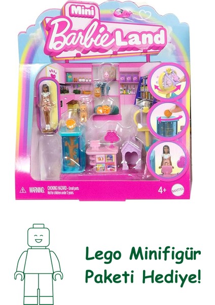 Mini Barbieland Bebek ve Oyun Seti JCR29 - Evcil Hayvan Butiği JCR30
