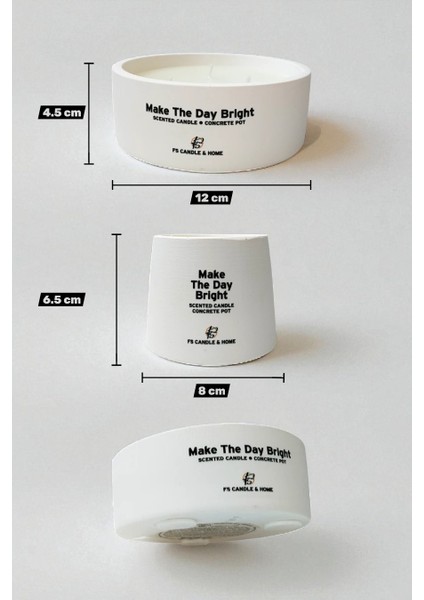 Kokulu Dekoratif Beton Mum, Yuvarlak indirimleri