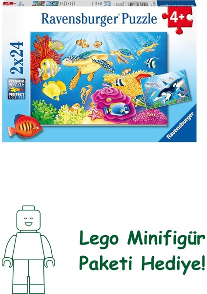 Ravensburger 2X24 Parçalı Puzzle Deniz ALTINDA-078158