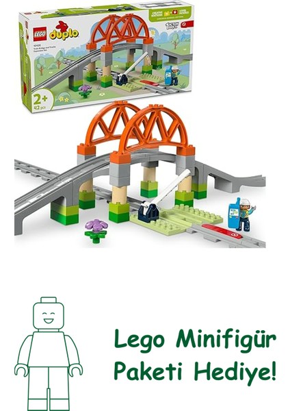 Duplo Town Tren Köprüsü ve Rayları Ek Macera Seti 10426 – 2 Yaş ve Üzeri Erkek ve Kız Çocuklar Için Inşa Edilebilir Eğitici Oyuncak Yapım Seti, Hediye Fikri (42 Parça)