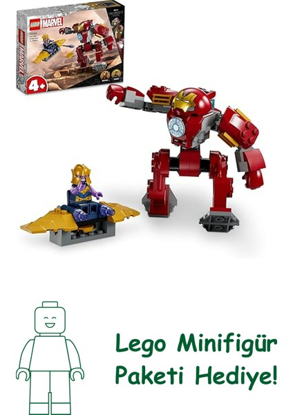 Marvel Iron Man Hulkbuster Thanos’a Karşı 76263 – 4 Yaş ve Üzeri Çocuklara Süper Kahraman Mücadelesi Sunan Eğlenceli Yapım Seti, Çocuklar Için Hediye Fikri (66 Parça)