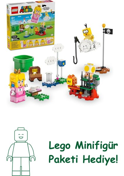 Super Mario Interaktif LEGO Peach ile Maceralar 71441 - - 6 Yaş ve Üzeri Çocuklar Için Koleksiyonluk Yaratıcı Oyuncak Yapım Seti (208 Parça)