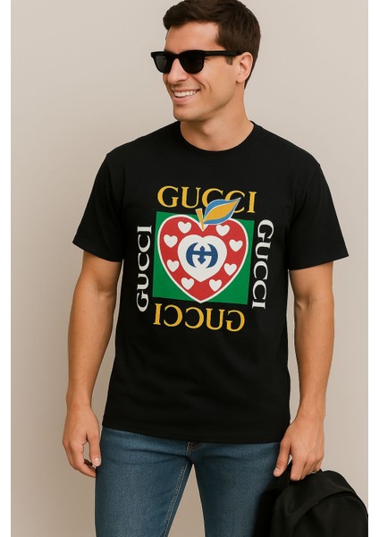 Unisex Spor Bisiklet Yaka Pamuk Oversize Boyfriend T-shirt